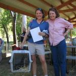 Alicia and Kim, executive director of Animal Place