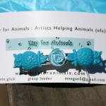 Barette made from vintage findings