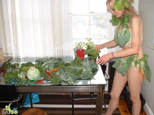 Alex checks the produce