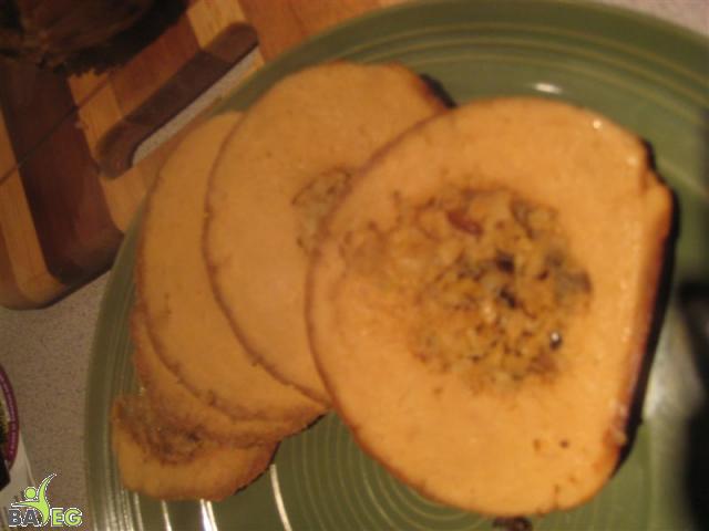 Tofurky, sliced