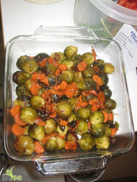Glazed brussel sprouts