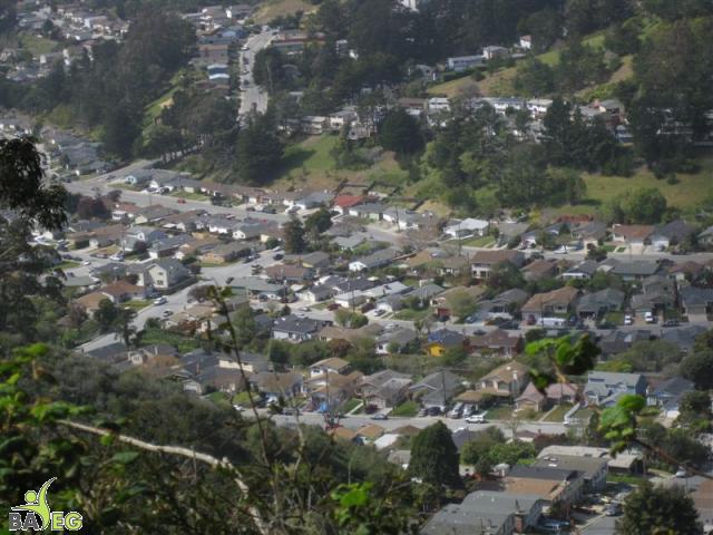 View of Pacifica from San Pedro ValleyPark