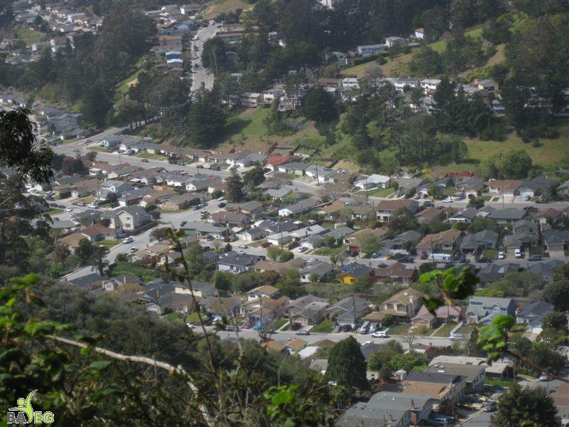 View of Pacifica from San Pedro ValleyPark