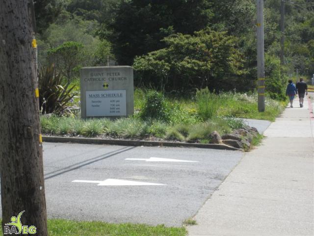 Free parking is adjacent to the church